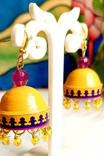 Quilled hanging  jhumkas 26