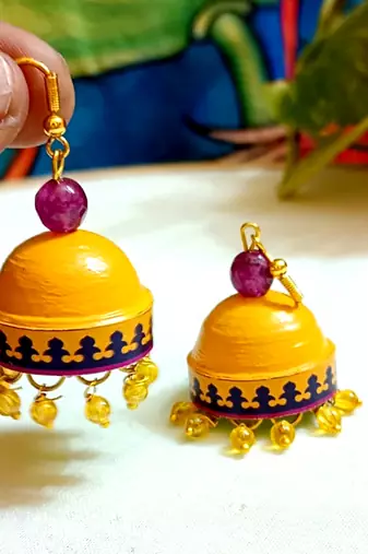 Quilled hanging  jhumkas 26