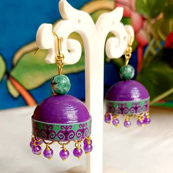 Quilled hanging  jhumkas 27 1