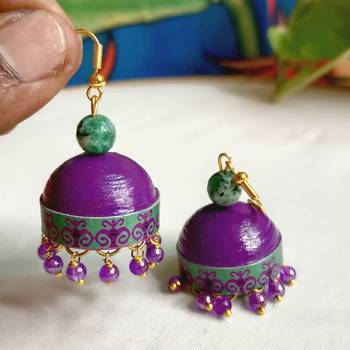 Quilled hanging  jhumkas 27 2