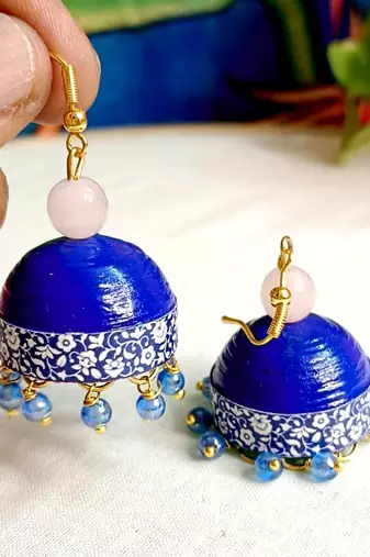 Quilled hanging  jhumkas 28