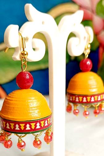 Quilled hanging  jhumkas 29