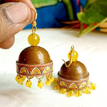 Quilled hanging  jhumkas 30 2