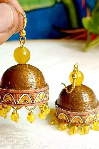 Quilled hanging  jhumkas 30