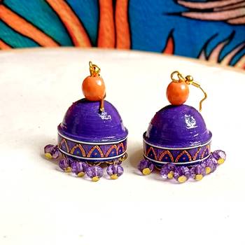Quilled hanging  jhumkas 31 2
