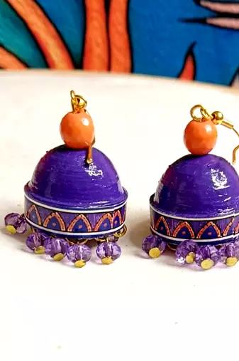 Quilled hanging  jhumkas 31