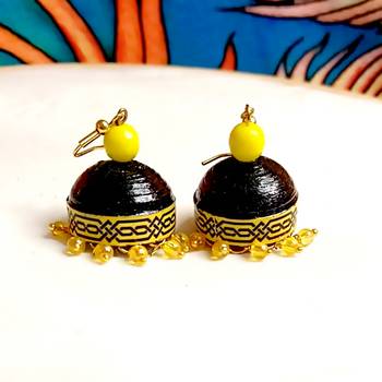 Quilled hanging  jhumkas 32 2