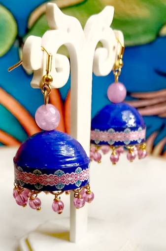 Quilled hanging  jhumkas 33