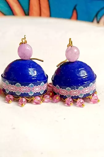 Quilled hanging  jhumkas 33