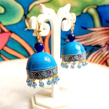 Quilled hanging  jhumkas 34 1