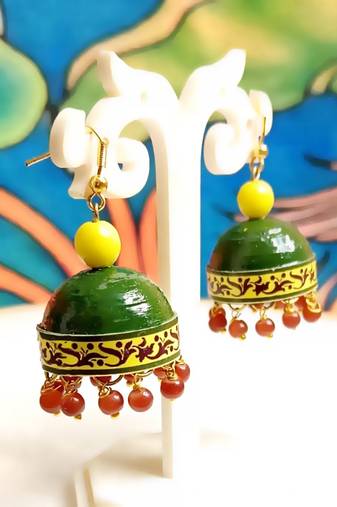Quilled hanging  jhumkas 35