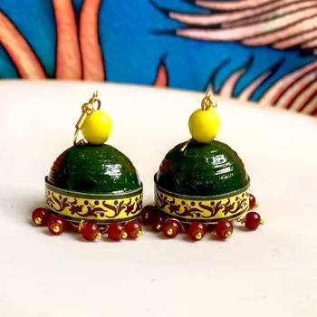 Quilled hanging  jhumkas 35 2
