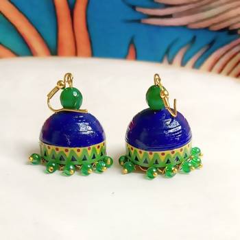 Quilled hanging  jhumkas 36 2