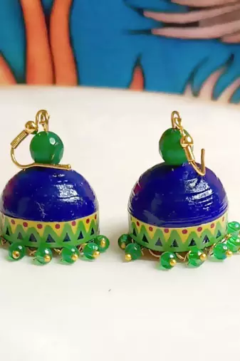 Quilled hanging  jhumkas 36