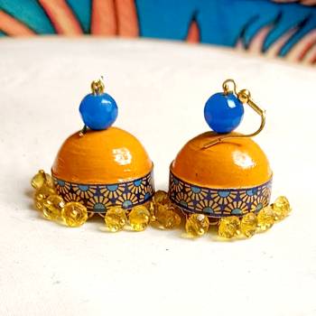 Quilled hanging  jhumkas 37 2