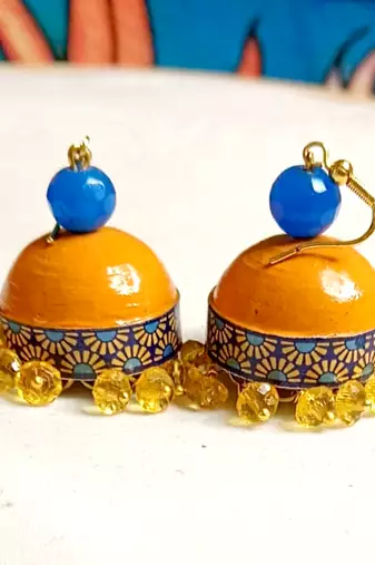 Quilled hanging  jhumkas 37