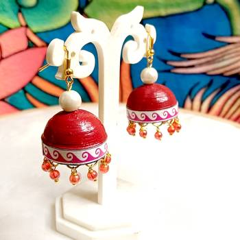 Quilled hanging  jhumkas 38 1