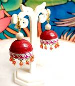 Quilled hanging  jhumkas 38