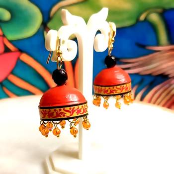 Quilled hanging  jhumkas 39 1