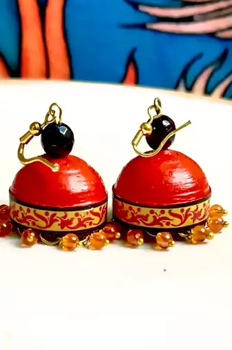 Quilled hanging  jhumkas 39