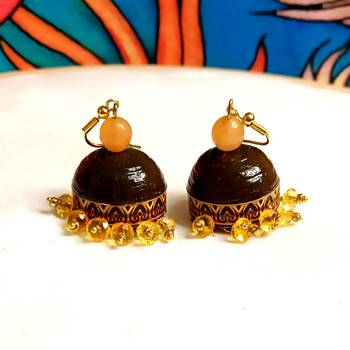 Quilled hanging  jhumkas 40 2