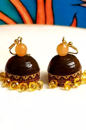 Quilled hanging  jhumkas 40