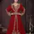 Maroon color Full Sleeves Handmade Moroccan Kaftan