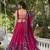 Women's Polyester Viscose Chanderi Lehenga Choli Set 