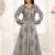 Grey color Full Sleeves Handmade Moroccan Kaftan 