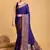 blue silk blend kanchipuram zari saree