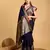 Women Navy Blue Kanjivaram Saree And Zari Work Rich Pallu Saree With Blouse For Women