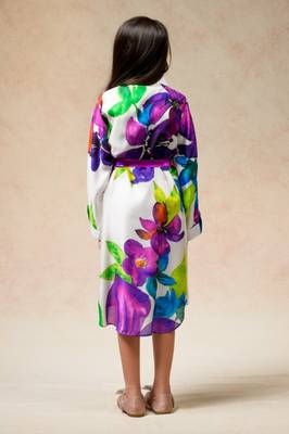 Floral print shirt dress in rich colors 6