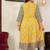 Yash gallery women's plus size maternity wear floral printed anarkali dress (yellow)