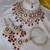 Red heavy premium bridal designer jewellery set