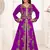 Purple color Full Sleeves Handmade Moroccan Kaftan 