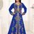 Royal Blue color Full Sleeves Handmade Moroccan Kaftan 