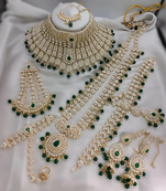 Green designer premium bridal wear special jewellery