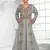 Grey color Full Sleeves Handmade Moroccan Kaftan 