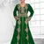 Dark Green color Full Sleeves Handmade Moroccan Kaftan 