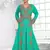Sea Green color Full Sleeves Handmade Moroccan Kaftan 
