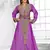 Purple & White color Full Sleeves Handmade Moroccan Kaftan 