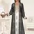 Black & White color Full Sleeves Handmade Two-Piece Jacket Style Moroccan Kaftan
