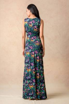 Our signature style jungle (copyright) print ruching gown 2