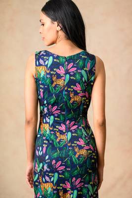 Our signature style jungle (copyright) print ruching gown 4