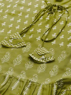 Women'S Rayon Floral Printed Short Kurti 1
