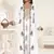 Off-White & White color Full Sleeves Handmade Two Piece Jacket Style Moroccan Kaftan