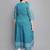 Women'S Plus Size Cotton Geometric Print Anarkali Kurti (Teal)