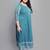 Women'S Plus Size Cotton Geometric Print Anarkali Kurti (Teal)