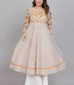 Women'S Floral Printed Anarkali Kurti (Multi)