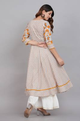 Women'S Floral Printed Anarkali Kurti (Multi) 2